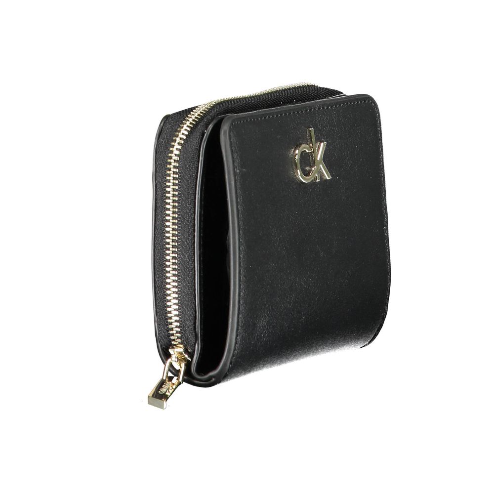 Calvin Klein Black Polyvinyl Chloride Wallet for Women